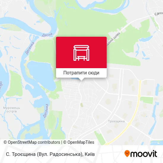 Карта С. Троєщина (Вул. Радосинська)