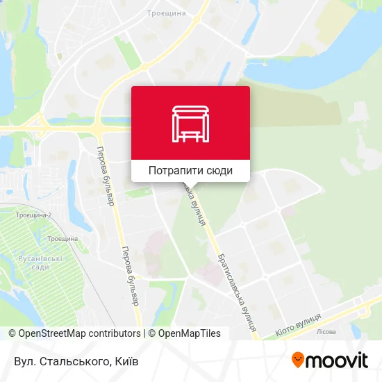 Карта Вул. Стальського