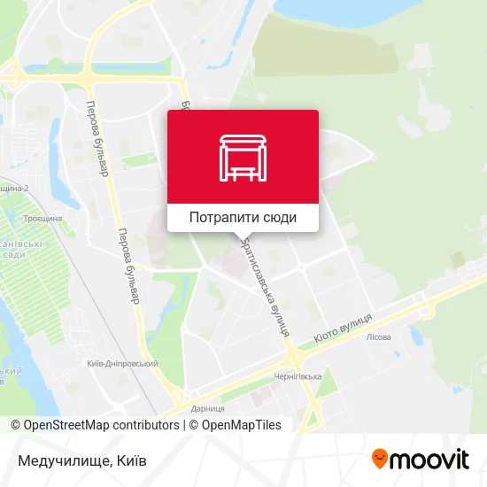 Карта Медучилище