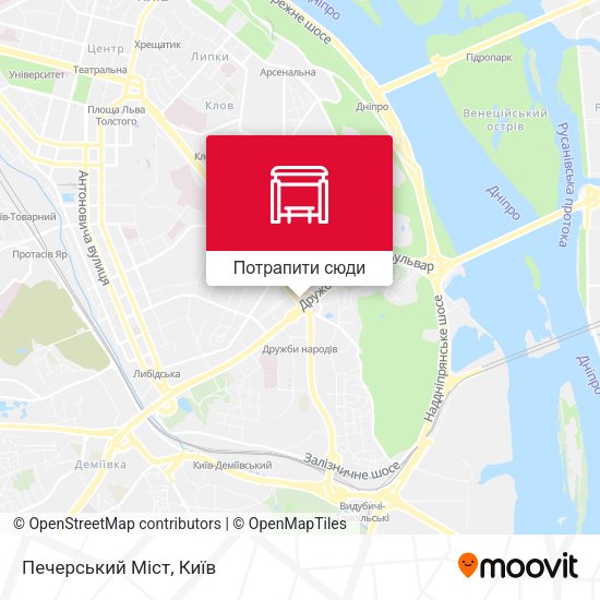 Карта Печерський Міст