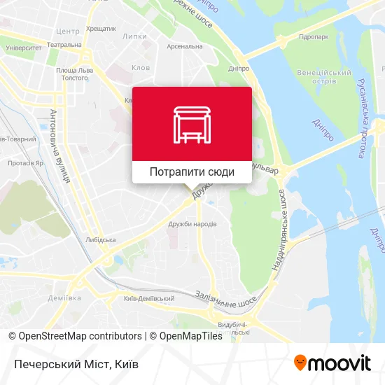 Карта Печерський Міст