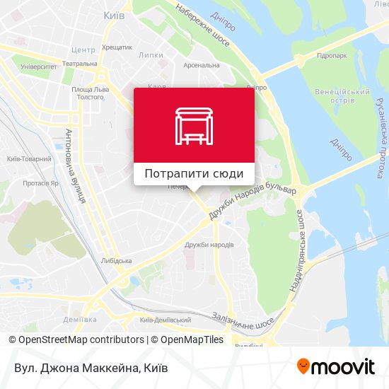 Карта Вул. Джона Маккейна