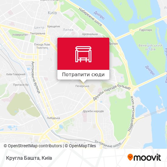 Карта Кругла Башта