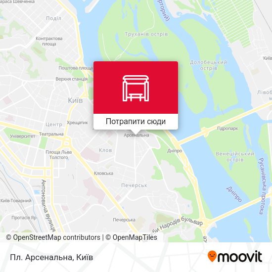 Карта Пл. Арсенальна