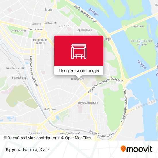 Карта Кругла Башта