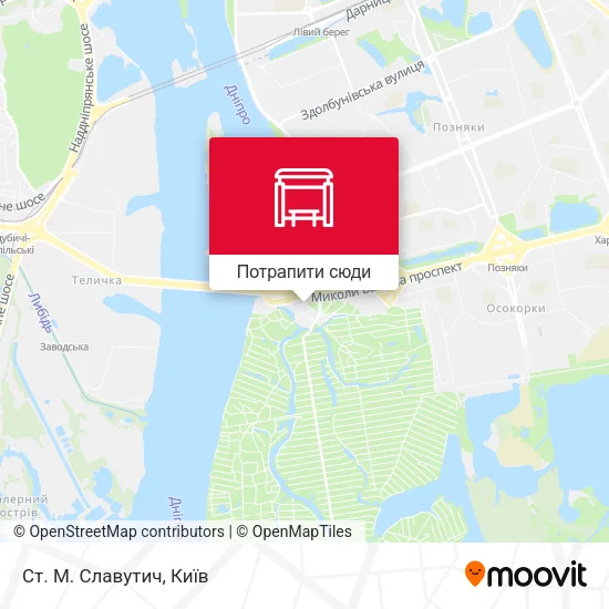 Карта Ст. М. Славутич