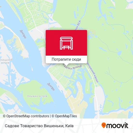 Карта Садове Товариство Вишеньки
