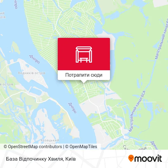 Карта База Відпочинку Хвиля