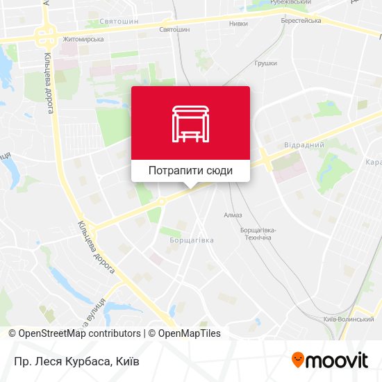 Карта Пр. Леся Курбаса