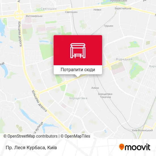 Карта Пр. Леся Курбаса