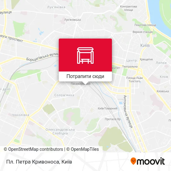 Карта Пл. Петра Кривоноса