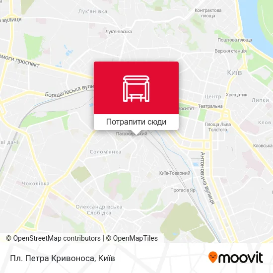 Карта Пл. Петра Кривоноса