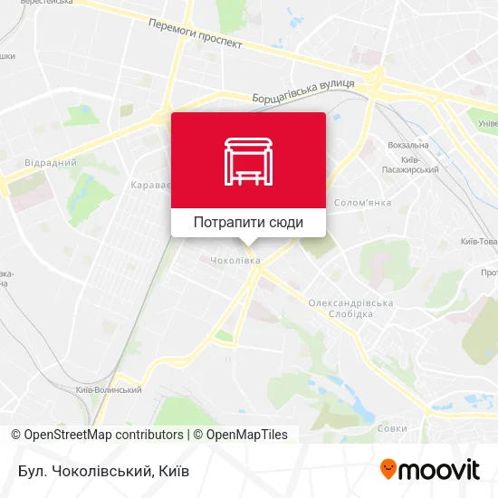 Карта Бул. Чоколівський