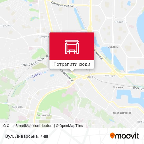 Карта Вул. Ливарська