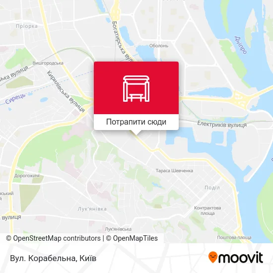 Карта Вул. Корабельна