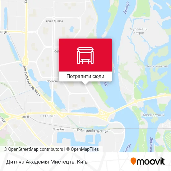 Карта Дитяча Академія Мистецтв
