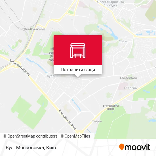 Карта Вул. Московська