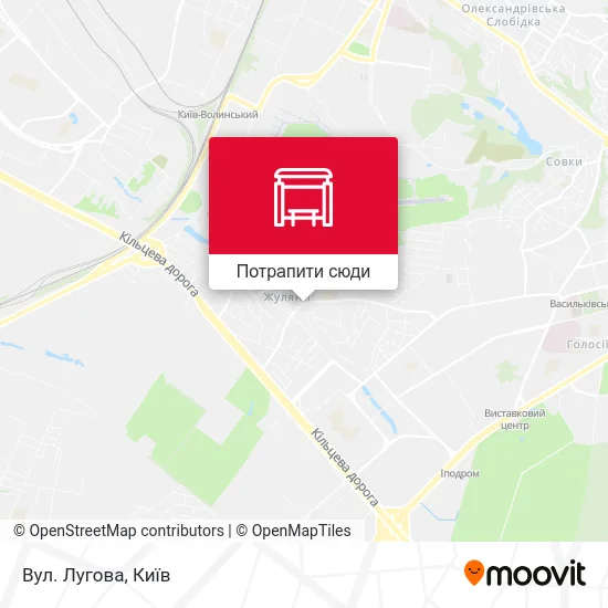 Карта Вул. Лугова