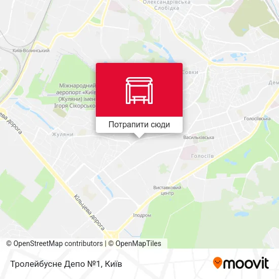 Карта Тролейбусне Депо №1
