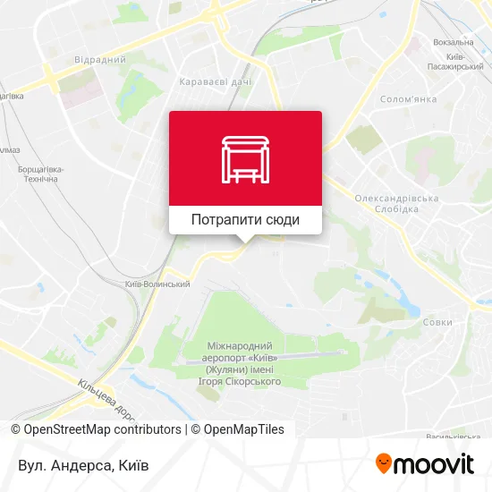 Карта Вул. Андерса