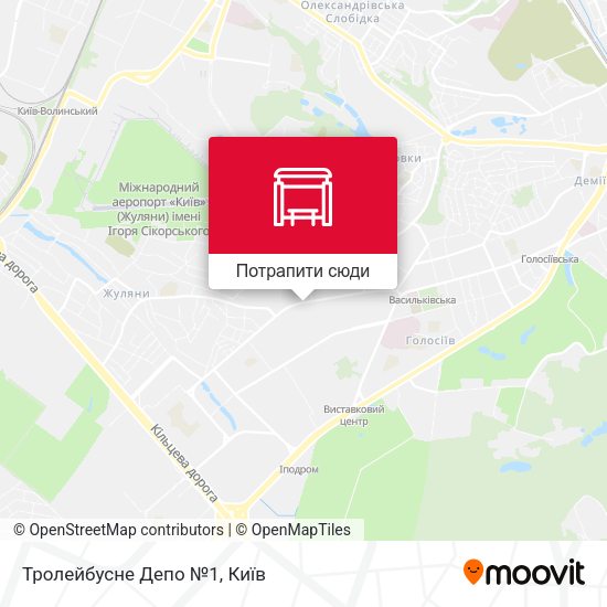Карта Тролейбусне Депо №1