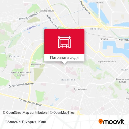 Карта Обласна Лікарня