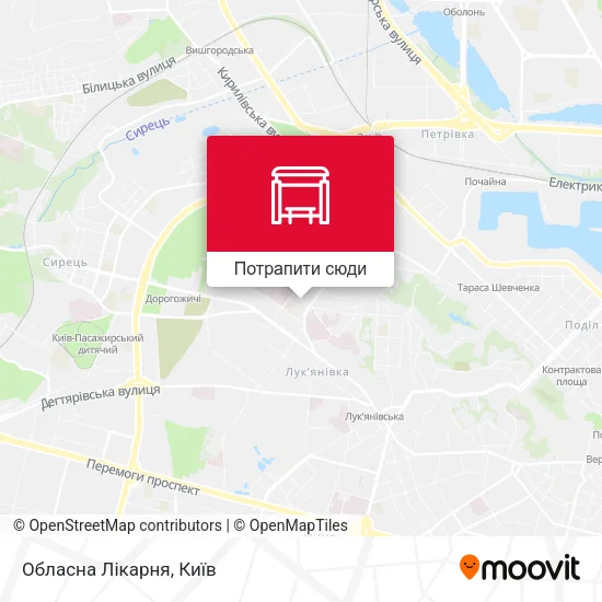 Карта Обласна Лікарня