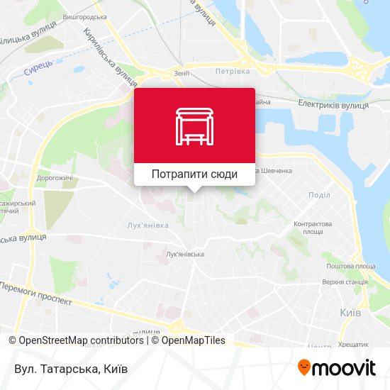 Карта Вул. Татарська