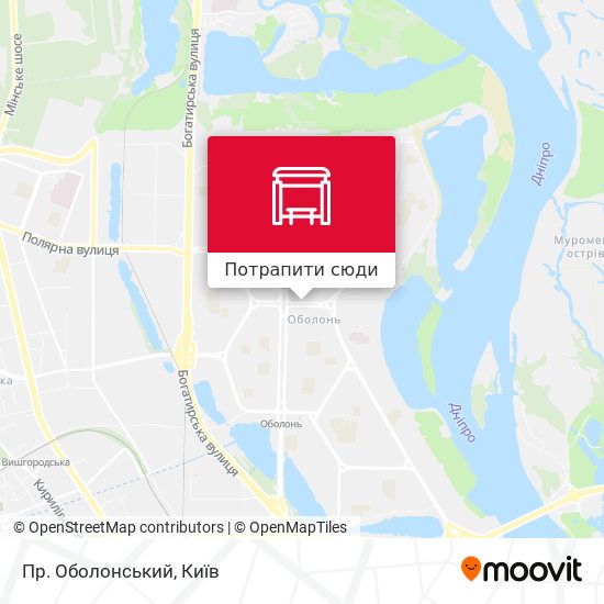 Карта Пр. Оболонський