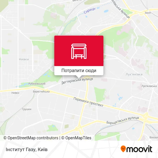 Карта Інститут Газу