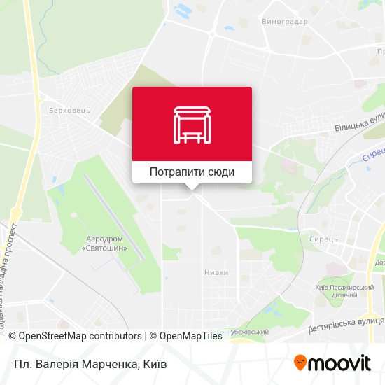 Карта Пл. Валерія Марченка