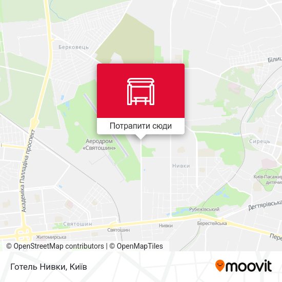 Карта Готель Нивки