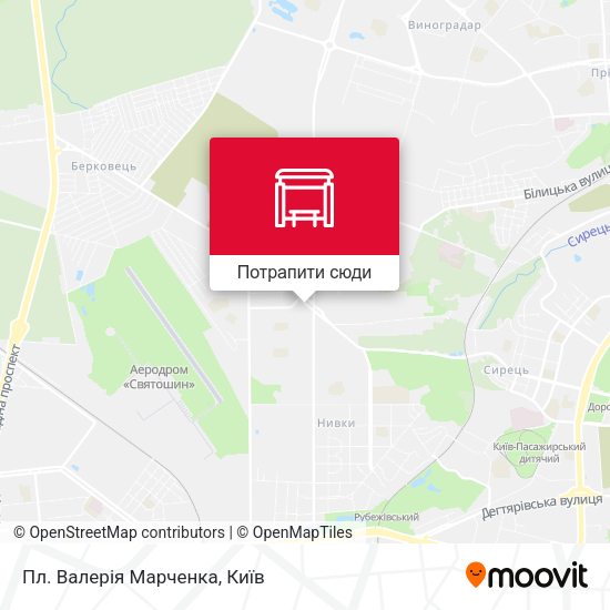 Карта Пл. Валерія Марченка