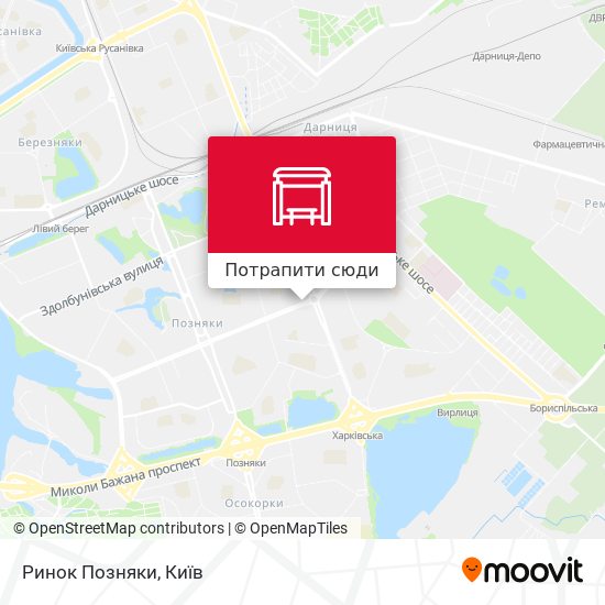 Карта Ринок Позняки