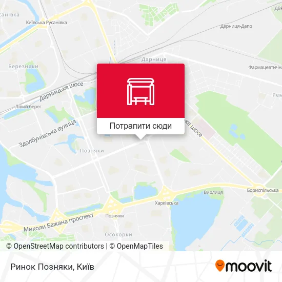 Карта Ринок Позняки
