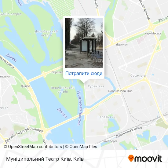 Карта Муніципальний Театр Київ
