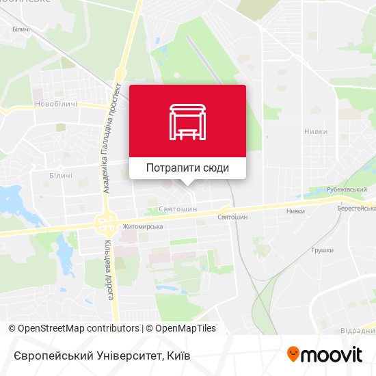 Карта Європейський Університет