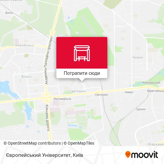 Карта Європейський Університет