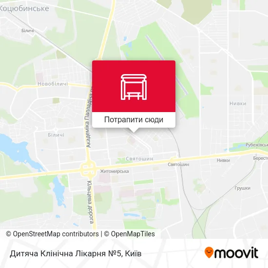 Карта Дитяча Клінічна Лікарня №5