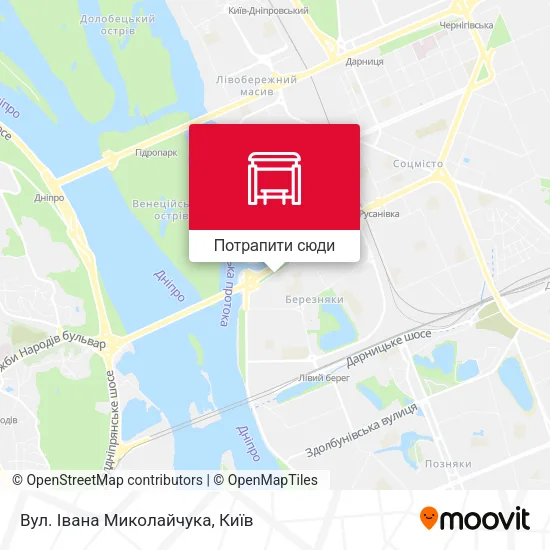 Карта Вул. Івана Миколайчука