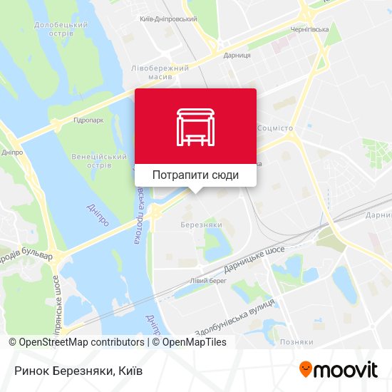Карта Ринок Березняки