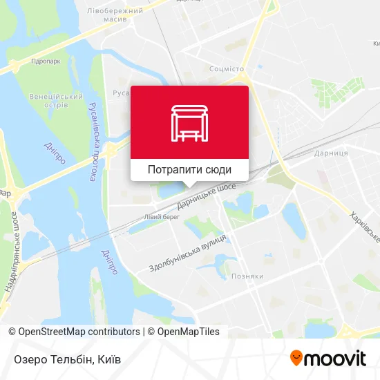 Карта Озеро Тельбін