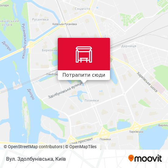 Карта Вул. Здолбунівська