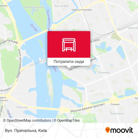 Карта Вул. Причальна