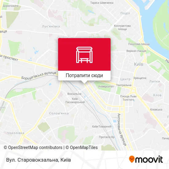 Карта Вул. Старовокзальна