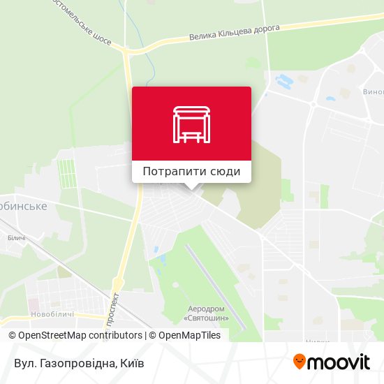 Карта Вул. Газопровідна