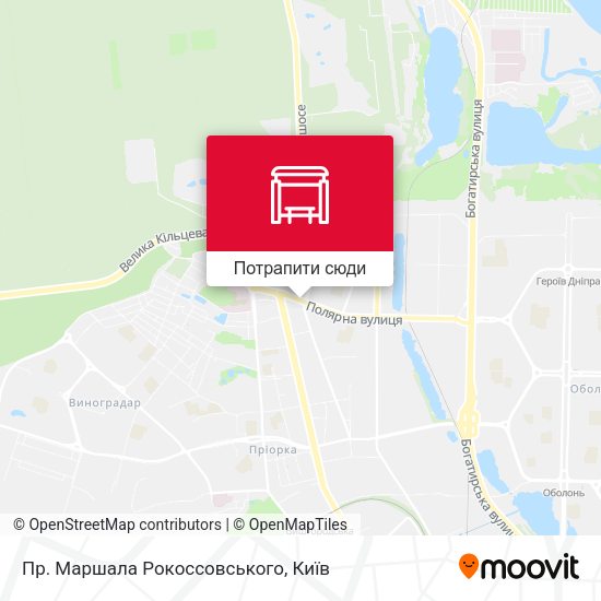 Карта Пр. Маршала Рокоссовського