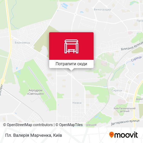 Карта Пл. Валерія Марченка