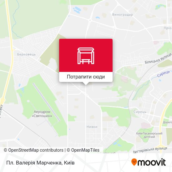 Карта Пл. Валерія Марченка