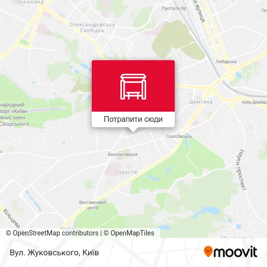 Карта Вул. Жуковського